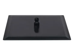 Chuveiro tipo chuva chuveiro de mão acessório para banheiro aço inoxidável quadrado 40 x 40 cm preto 02_0002080