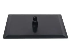 Chuveiro tipo chuva ducha higiênica acessório para banheiro aço inoxidável quadrado 30 x 30 cm preto 02_0002079