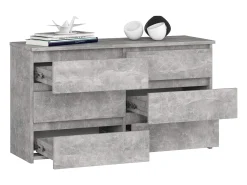 Cômoda 6 Gavetas Beton 100x57x35 cm - Design Mat