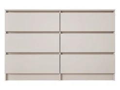 Cômoda: 6 gavetas, caxemira, 120 x 39 x 79 cm