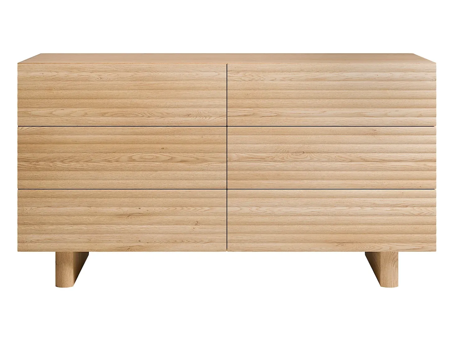Cômoda 6 gavetas em MDF e na cor natural - LUDIMA