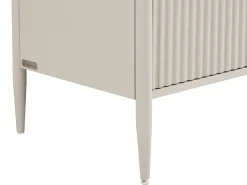 Cômoda 6 gavetas MDF cor bege e dourado - CALITARO