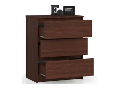 Cômoda 3 Gavetas Wenge 60 cm