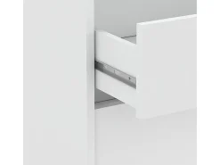Cômoda Blockty Bedroom 3 Gavetas Branco Fosco 79,6x58,1x39,6 cm