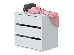 Cômoda branca, 60x57x44 cm