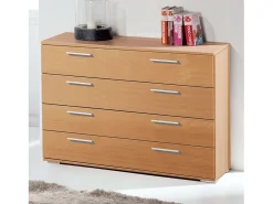 Cômoda Classic Cherry 4 Gavetas 102x82x41 cm Quarto