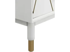 Cómoda com 3 gavetas lacada a branco