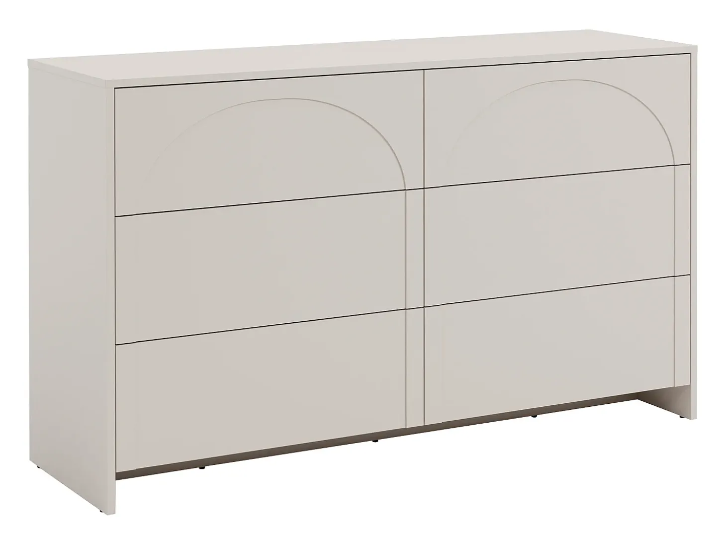 Cômoda com 6 gavetas mdf bege - NALYRA de Maison Céphy