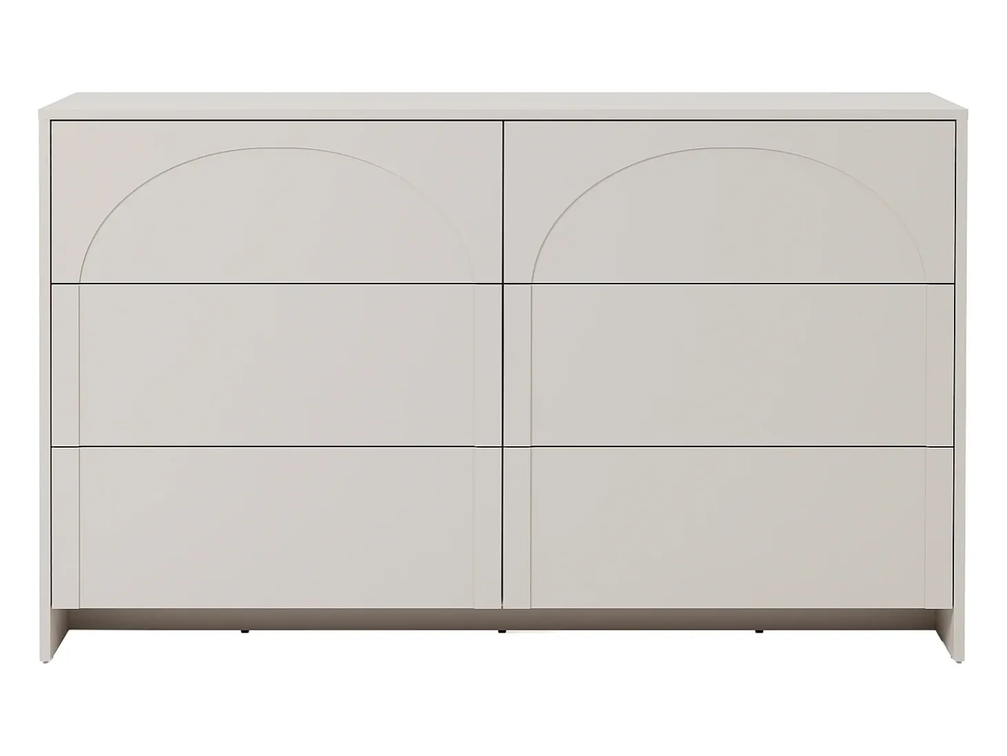 Cômoda com 6 gavetas mdf bege - NALYRA de Maison Céphy