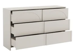 Cômoda com 6 gavetas mdf bege - NALYRA de Maison Céphy