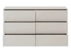 Cômoda com 6 gavetas mdf bege - NALYRA de Maison Céphy