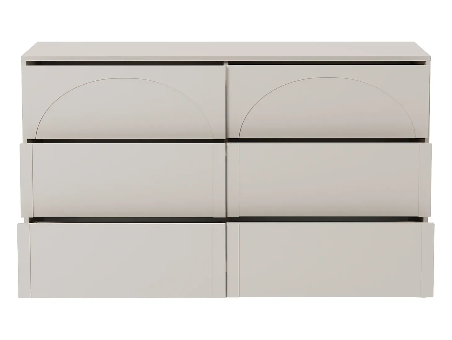 Cômoda com 6 gavetas mdf bege - NALYRA de Maison Céphy
