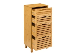 Cômoda de banheiro Sicela marrom natural 4 gavetas 40x98 cm
