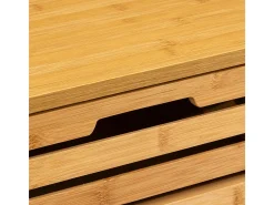 Cômoda de banheiro Sicela marrom natural 4 gavetas 40x98 cm