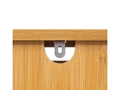 Cômoda de banheiro Sicela marrom natural 4 gavetas 40x98 cm