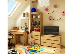 Cômoda Elegância Artisanal 6 Gavetas - Carvalho Artisan