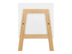 Cômoda infantil com 2 gavetas, carvalho branco e claro, 60 cm