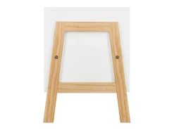Cômoda infantil com 2 gavetas, carvalho branco e claro, 60 cm