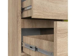 Cômoda Jerry D80 - 1 Porta 3 Gavetas Carvalho Sonoma 80x77x35cm