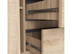 Cômoda K100 Carvalho de Sonoma 2 Portas 3 Gavetas 101x76x35 cm