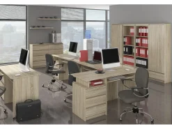 Cômoda K140 Carvalho de Sonoma 6 Gavetas