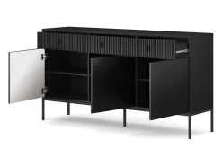 Cômoda Maggiore 3P3G preto / preto / preto