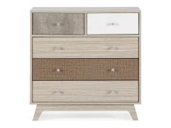 Cômoda Maia 5 gavetas multicoloridas