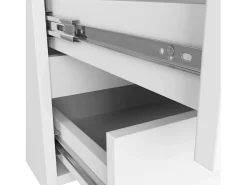 Cômoda Moderna 100cm 6 Gavetas Branca Laminada
