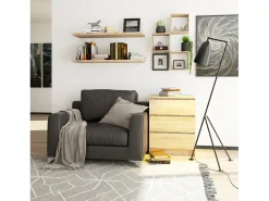 Cômoda Moderna K60 3 Gavetas Carvalho Sonoma