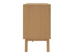 Cómoda OLDEN madeira de pinho maciça branco/castanho