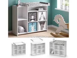 Cómoda para mudar de roupa branco 113x53x100 oskar