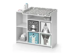 Cómoda para mudar de roupa branco 113x53x100 oskar