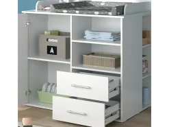 Cómoda para mudar de roupa branco 113x45x100 lea