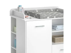 Cómoda para mudar de roupa branco 113x45x100 lea
