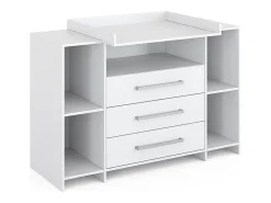 Cómoda para mudar de roupa branco 143x70x100 oskar