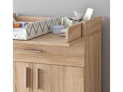 Cómoda para mudar de roupa sonoma 75x50x100 lena