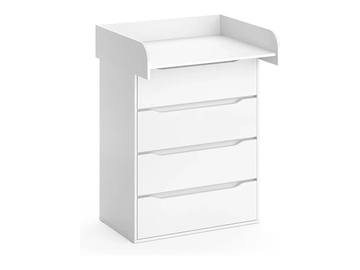 Cómoda para mudar de roupa branco 83.6x69.7x117 ruben