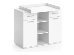 Cómoda para mudar de roupa branco 113x70x109 leonie