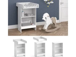 Cómoda para mudar de roupa branco 60x88x103 leo