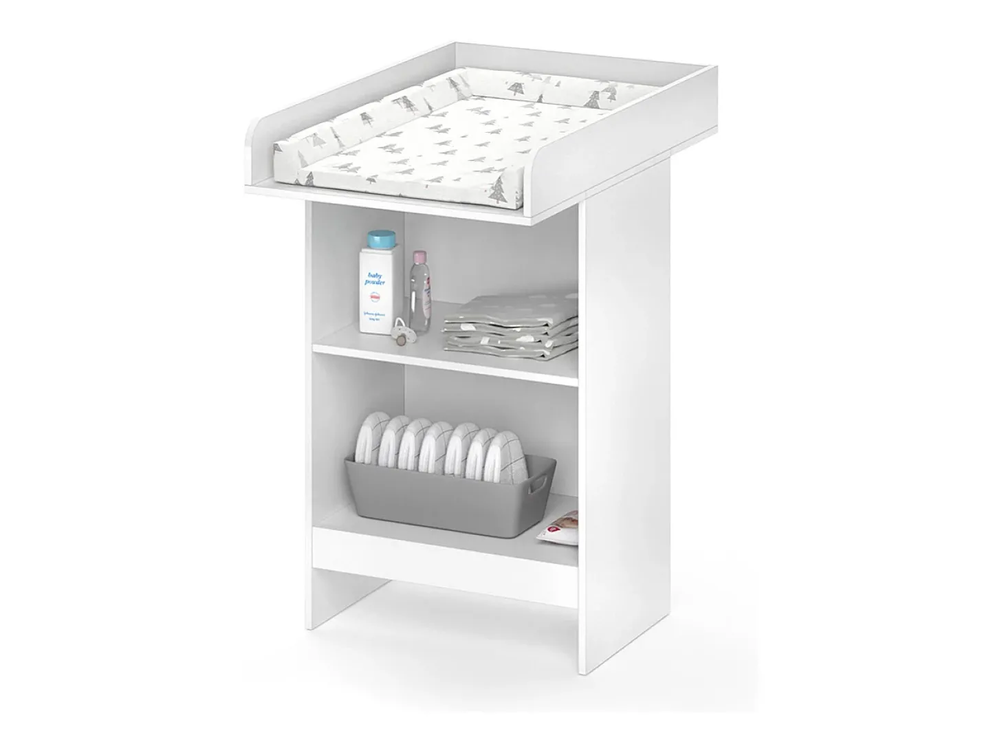 Cómoda para mudar de roupa branco 60x88x103 leo