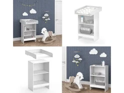 Cómoda para mudar de roupa branco 60x88x103 leo