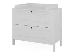Cómoda para mudar de roupa branco 108x70x98 ajaton
