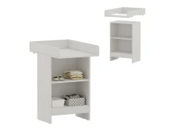 Cómoda para mudar de roupa branco 60x88x103.5 mona