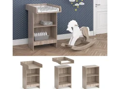 Cómoda para mudar de roupa sonoma 60x88x103 leo