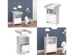 Cómoda para mudar de roupa branco 60x88x103 leo