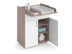 Cómoda para mudar de roupa branco/sonoma 75x50x100 lena