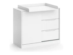 Cómoda para mudar de roupa branco 113x53x93 ruben