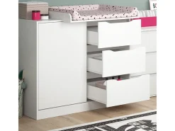 Cómoda para mudar de roupa branco 113x53x93 ruben