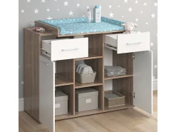 Cómoda para mudar de roupa sonoma 113x70x109 leonie