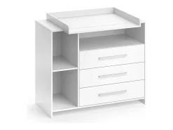 Cómoda para mudar de roupa branco 113x53x100 oskar